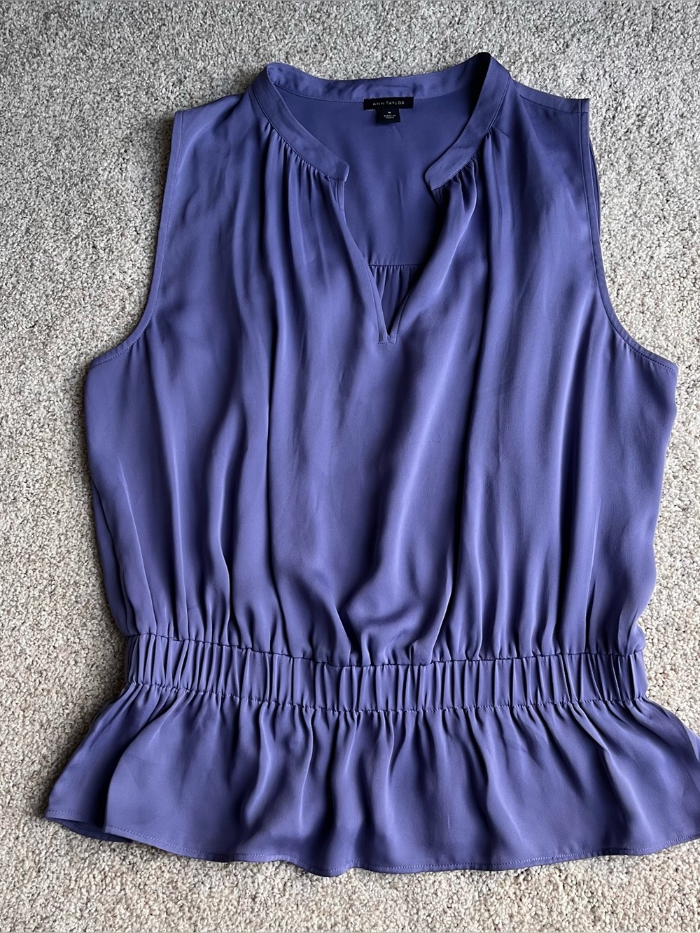 Ann Taylor Medium Sleeveless Peplum Blouse